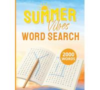 Summer Vibes Word Search Puzzle Book: 50 Easy-to-Read Word Search Puzzles for Adults | 25 Summer-Themed Pairs for Beach Days, Road Trips & Backyard Fun - Relaxing Puzzles for Stress Relief