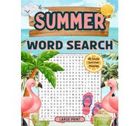 Summer Vibes Word Search: Puzzles to Brighten Your Day!: Large Print Puzzle Book for Adults, Stress-Relief Word Find Puzzles