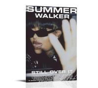 Summer Walker Still Over It- Póster motivacional para pared, lienzo impreso, lienzo para decoración del hogar, sala de estar, dormitorio, diseños modernos, estilo marco, 50 x 75 cm