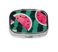 Summer Watermelon Cool - Pastillero con 2 compartimentos, organizador portátil