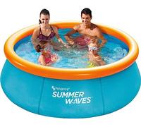 Summer Waves Piscina Desmontable Hinchable Familiar, Piscina de Jardín Redonda 3D, Incluye 2 Gafas, 2.44 M x 76 CM