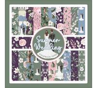 Summer Wedding Scrapbook Paper: Romantic Watercolor Floral Pattern Craft Paper Pad For Scrapbooking, Mixed Media, Junk Journals & Paper Crafts; 8.5 x 8.5"