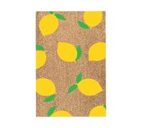 Summer Welcome Door Mat - Floral Pattern Entrance Rug for Indoor Outdoor Use | Soft Polyester Surfaces with Non-Slip Rubber Backing, Easy to Clean Dirt Trap Doormat for Porch Balcony Patio Entryway