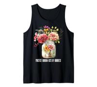 Summer Wildflower Jar Tee Practica actos aleatorios de bondad Camiseta sin Mangas