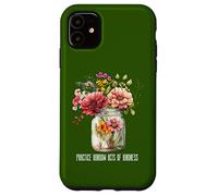 Summer Wildflower Jar Tee Practica actos aleatorios de bondad Carcasa para iPhone 11