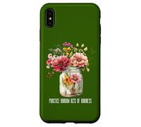 Summer Wildflower Jar Tee Practica actos aleatorios de bondad Carcasa para iPhone XS Max