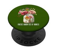Summer Wildflower Jar Tee Practica actos aleatorios de bondad PopSockets PopGrip Adhesivo