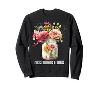 Summer Wildflower Jar Tee Practica actos aleatorios de bondad Sudadera