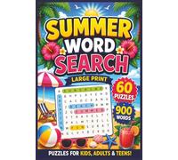 Summer Word Search: 60 Summer Themed Word Find Puzzle Book For Seniors, Adults & Teens (word search with solutions)