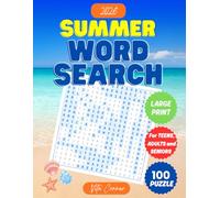 Summer Word Search Book: 100 Large Print Puzzle Book, 2000 Words, for Relaxing Fun and Beachside Relaxation for Teens, Adults & Seniors