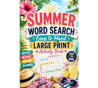 Summer Word Search Easy to Hard Large Print Activity Book, word search books for adults large print, word search books for adults