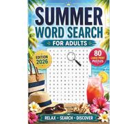 Summer Word Search For Adults: 80 Large Print Summer Word Search Puzzles for Adults and Seniors.