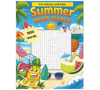 Summer word search for adults and kids: Word search book with large print about summer, vacation and fun time | 8.5 x 11 in | gift for kids and adults, summer activity book