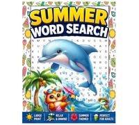 Summer Word Search for Adults: Easy-to-Read Summer Word Search Puzzles with Large Print for Adults, Seniors, Travel, and Stress Relief.