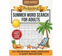 Summer Word Search for Adults: Large Print Beach and Vacation Word Search Puzzles for Travel Lovers, Cruise Enthusiasts, and Summer Adventure Seekers