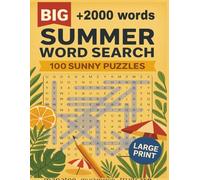 Summer Word Search for Adults & Seniors: 100 Sunny Puzzles in Large Print for Relaxation and Fun in the Sun
