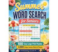Summer Word Search for Seniors: 100 Easy Large-Print Puzzles with 2,000 Unique Summer Words & Phrases