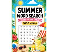 Summer Word Search: Fun Word Search Puzzles for Kids, Adults & Teens- 50 Summer Themed Word Search| Beachside Relaxation Activity book for your Travel time. 1000+ Unique Words | Includes Solutions