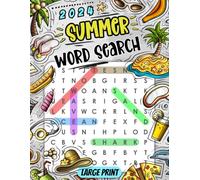 Summer Word Search Large Print: Relaxing Wordfind Puzzle Book for Adults & Seniors to Have Fun on Summer Days