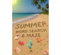 Summer Word Search & Maze: Brain-Boosting Puzzles for Teens and Adults - Perfect for Travel and Leisure.