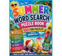 Summer Word Search Puzzle Book - 100 Fun Puzzles with Answer Keys!