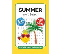 Summer Word Search Puzzle Book: 50+ Word Searches with Easy to Read Print about Summer, Flights, Beach Days and More I 6x9 inches, 110 pages I Creative Gift for birthdays and road trips