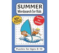Summer Word Search Puzzle Book for Kids: Word Searches with Easy to Read Print about Vacations, Camping, Water Activities, and More | 6x9 inches, 110 ... for Vacations, Holidays, and Free Times