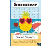 Summer Word Search Puzzle Book: Word Search Puzzle Book about summer activities, inspiration, foods and more / 6x9 inches, 110 pages / 50+ Puzzles