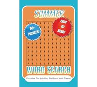 Summer Word Search Puzzle Book: Word Searches with easy to Read Print about Summer, Beach, Vacations, and More | 6x9 inches, 110 pages | 50+ Puzzles… Gift for Vacations, Holiday, and Free Times