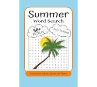 Summer Word Search Puzzle Book: Word Searches with Easy to Read Print about Summer, Beaches, Hot Weather and More | 6X9 inches, 110 pages | 50+ Puzzles… Gift for Vacations, Holidays and Free Times