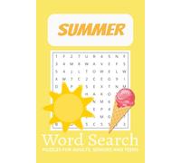 Summer Word Search Puzzle Book: Word Searches with Easy to Read Print about Summer, Fun, Beach and More | 6x9 inches, 110 pages | 50+ puzzles ... Gift for Vacations, Holidays and Free Times