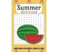 Summer Word Search Puzzle Book: Word Searches with Easy to Read Print about Summer, Holidays, Sun | 6x9 inches, 110 pages | 50+ Puzzles ... Gift for Vacations, Holiday and Free Times