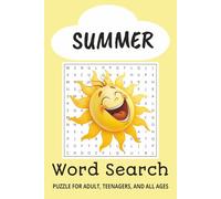 Summer Word Search Puzzle Book: Word Searches with Easy to Read Print about Summer, Sunny Day, Outdoor Activities, and more | 6x9 inches, 110 pages | ... Gift for Vacations, Holidays, and Free Times