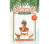Summer Word Search Puzzle Book: Word Searches with Easy to Read Print about Summer, Warm weather, Carefree vibes and More | 6x9 inches, 112 pages | ... Gifts for Vacations, Holidays and Leisure