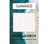 Summer Word Search Puzzle Books: Word Searches with Easy-to-Read Print: Summer, Vacation, Beach & More | 6x9 Inches, 110 Pages | 50+ Fun Puzzles - A Great Gift for Holidays, Vacations, and Free Time