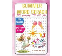 SUMMER WORD SEARCH PUZZLE: Relaxing Word Find Puzzles for Adults and Seniors, Large Print Activity Book with Solutions
