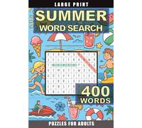 Summer Word Search: Travel size 6x9 Large Print: Puzzle Book for Senior and Adults Easy to Read