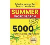 Summer Word Search Travel Size Edition, 125 Puzzles, 5000 Words, Compact Word Search Puzzle Book: Relaxing Word Search Puzzles for Road Trips, Pool Time, Flights & Lazy Days