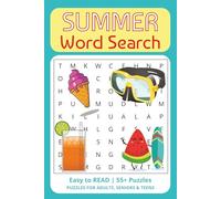 Summer Word Serach: A Seasonal Puzzle Book with Easy to Read Words about Sunshine, Beaches, Relaxation More