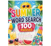 Summer Wordsearch: A Relaxing Puzzle Book for Adults with Beach, Vacation, Cozy Camping, Pool, Sunshine, Summer Fun, and Road Trip Themes