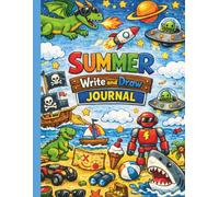 Summer Write and Draw Journal for Boys: Kids Draw and Write Composition Notebook to Keep Children Engaged During Summer Without Relying on Screens (Summer Gifts for Kids, Kindergarten, or K-2)