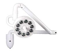 summerr Lámpara sin sombra quirúrgica montada en la pared, lámpara sin sombra de la luz dental médica 800m m del examen quirúrgico del tatuaje LED