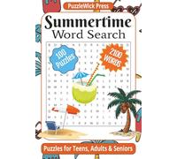 Summertime Word Search Puzzle Book: 100 Easy-to-Read Summer Puzzles Featuring Beaches, BBQs, Camping, and More | 6x9 inch Travel Size, 200 Pages