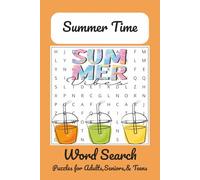 SummerTime Word Search Puzzle Book: Word Searches with Easy to Read Print about Summer, Fun in the Sun, Beaches and More | 6x9 inches, 110 Pages | 50+ ... Gift for Vacations, Holidays, and Free Time