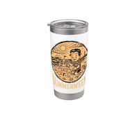 Summerween Art Cute Castillo de arena Vaso térmico de acero inoxidable de doble pared