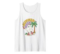 Summerween Art Spooky Ghost Patines de Ruedas Palmera Camiseta sin Mangas