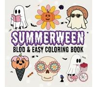Summerween: Bold And Easy Coloring Book for Kids Who Love Summer and Halloween