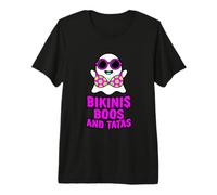 Summerween Ghost Bikini Boos Tatas Cute Spooky Beach Camiseta Premium