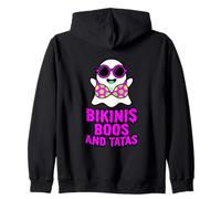 Summerween Ghost Bikini Boos Tatas Cute Spooky Beach Sudadera con Capucha