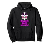 Summerween Ghost Bikini Boos Tatas Cute Spooky Beach Sudadera con Capucha